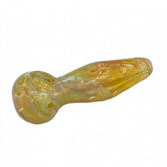 5" Double Tube Imported Rod Gold Fumed Hand Pipe