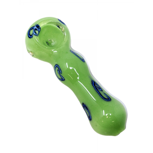 4" Frit Art Spoon Hand Pipe - [ISP376]