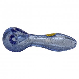 On Point Glass - 4.25" Transparent Color WaterT Spoon Hand Pipe [MBPP229] 
