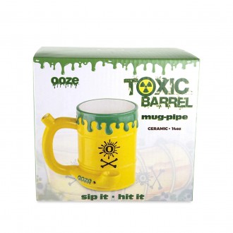 Ooze Ceramic Toxic Barrel Mug Hand Pipe - [OOZEMUG2] 