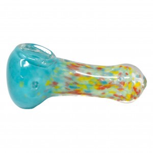 2.5" Rainbow Frit Art Hand Pipe - 2pk