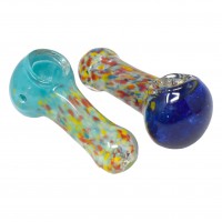 2.5" Rainbow Frit Art Hand Pipe - 2pk