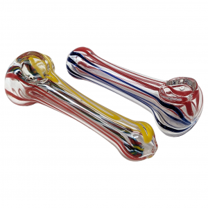 4" Assorted Design Inside Out Hand Pipe (Pack of 2) - [RJA48]