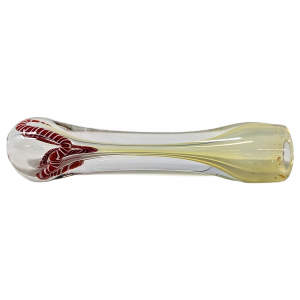 3" Assorted Silver Fumed Swirl Ribbon Chillum Hand Pipe - (Pack of 2) [RJA56]