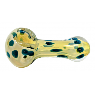 2.5" Silver Fumed Dot Art Hand Pipes (Pack of 2) - [RKD04]