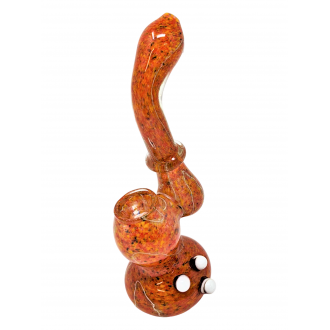 7" Mix Frit Art Bubbler Hand Pipe - [RKGS52]