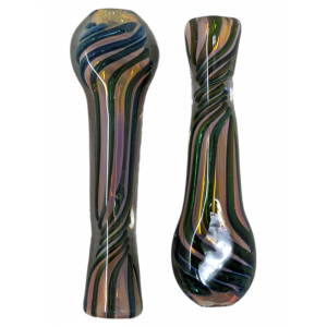3" Gold Fumed Galaxy Swirl Flat Mouth Chillum Hand Pipe - (Pack of 2) [GWRKP42] 