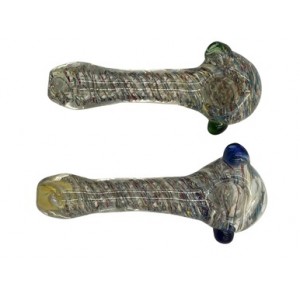 5" Mix Frit Twisted Art Hand Pipe (Pack of 2) [RPHAN0142] 