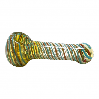 4" Swirl Art Hand Pipe (Pack of 2) [SDK367]