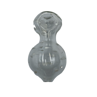 3.5" Clear with Dot Art Fat Body Hand Pipe (Pack of 2) [SDK394] 