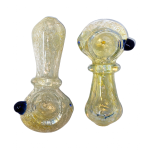 3.25" Single Rim Silver Fumed Hand Pipe - (Pack of 2) [SDK494]