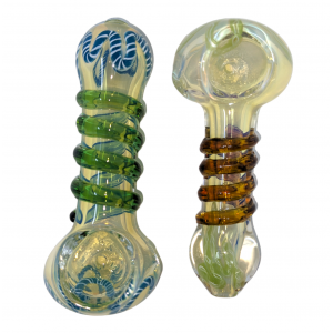 3.25" Silver Fumed R4 Art Hand Pipe (Pack of 2) [SDK504] 