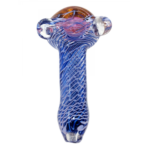 5" Gold Fumed Art Honeycomb Hand Pipe [SG3058]