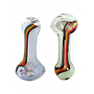 3.5" Slyme Rod Rasta Hand Pipe (Pack of 2) [SG458]