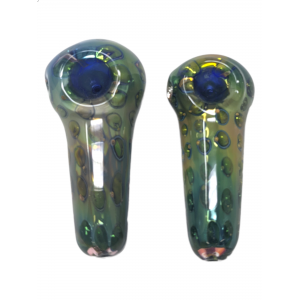 4" Double Tube Air Trap Art Hand Pipe - (Pack of 2) [SJN18]