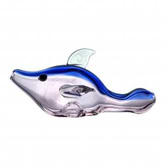 4.5" Aquatic Elegance Fish Shape Hand Pipe - [STJ128]