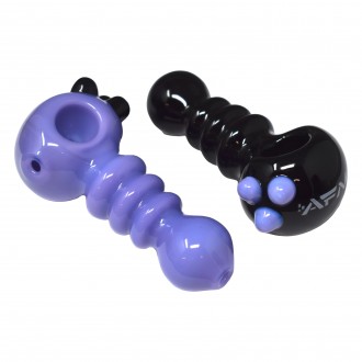 4" AFM Three Point Color Hand Pipe (10CT Display)