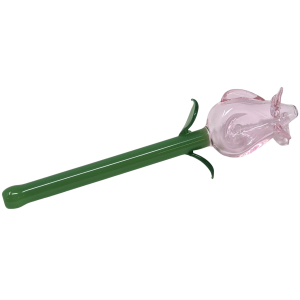 Clover Glass - Rose Flower Hand Pipe [WPJ-817]