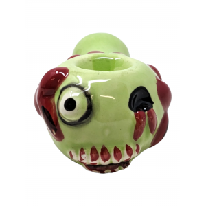 4.5" Ceramic Devil Face Art Hand Pipe [WSG003]