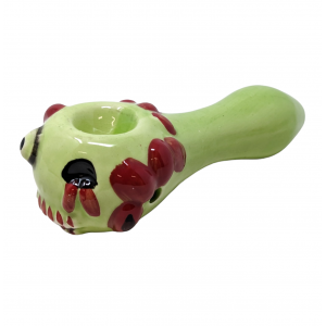 4.5" Ceramic Devil Face Art Hand Pipe [WSG003]