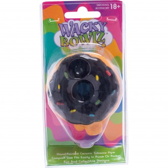 3.5" Chocolate Donut Ceramic Pipe - Wacky Bowlz [CP105]