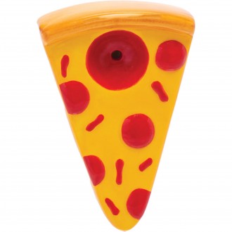 3.5" Pizza Slice Ceramic Pipe - Wackly Bowlz [CP106]