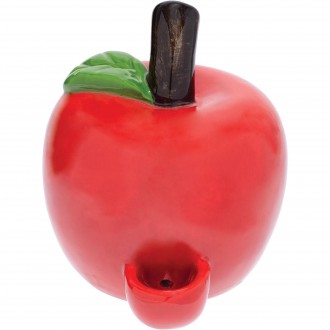 Wacky Bowlz Large Apple Ceramic Hand Pipe - [CPL11]