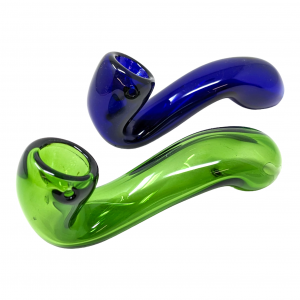 4" Sherlock Hand Pipe With Color Tubing [XE106] 