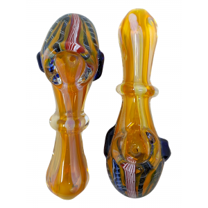 4" Gold Fumed Work Single Ring Hand Pipe - (Pack of 2) [YT22]