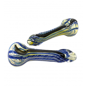 4" Twisted Rod & Dicro Art Hand Pipe - (Pack of 2) [ZD45]