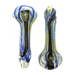 4" Twisted Rod & Dicro Art Hand Pipe - (Pack of 2) [ZD45]