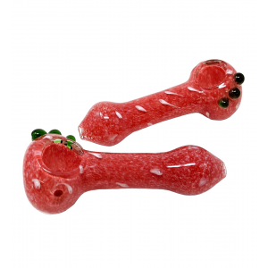 4" Frit Work Dot Art Hand Pipe - (Pack of 2) [ZD48]