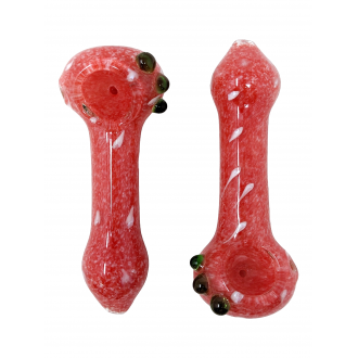 4" Frit Work Dot Art Hand Pipe - (Pack of 2) [ZD48]