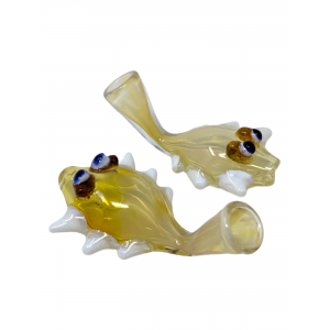 3.5" Spiked Fish Chillum Hand Pipe - (Pack of 2) [ZN13]