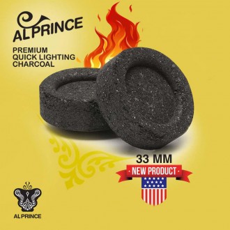 Al Prince Quick Lighting Charcoal 33mm - 100ct