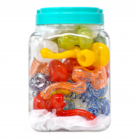 4.5" Assorted Design Standing Bubbler - 20Ct JAR