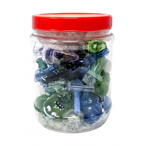 Assorted Color Directional & Fancy Ball Carb Cap - 35ct JAR [GCP-DA35JAR]