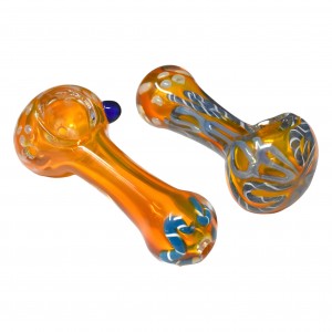 3.5" Assorted Honeycomb Artful Fusion Hand Pipes (40CT JAR)