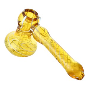 6" Assorted Color Hammer Bubbler Hand Pipe - 15Ct JAR