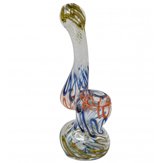 Mini Assorted Swirl Ribbon Bubbler Hand Pipe - (Jar of 20) [JAR20GMB65]