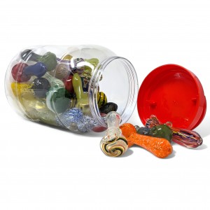 3" Unlock the Jar to Your Smoking Adventure Hand Pipe Palooza - 32ct JAR [JAR32ASHP]