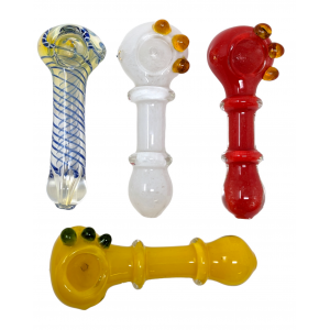 4" High Quality Assorted Hand Pipe - 30ct [JAR4HP30]