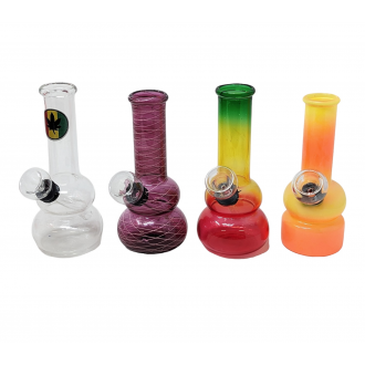 5" Mini Assorted Design Beaker Water Pipe - (Jar of 20) [JARWP20]