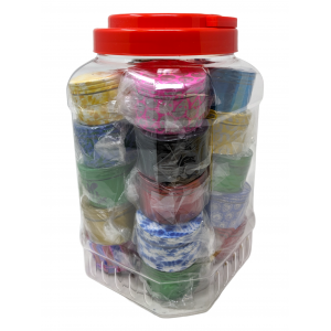 55mm Assorted Colors/Design 4 Part Grinder - 20Ct [JIG55JAR20]