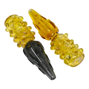 6" Assorted Color Pineapple Shape Hand Pipe - 8CT JAR