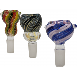 Assorted Designs 14mm Bowls - Jar (Display of 15) [SGBOWL15-JAR]