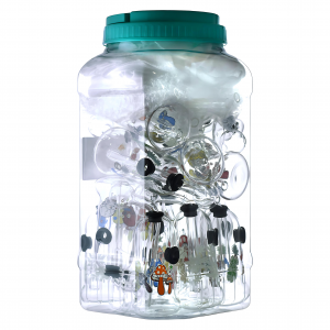 5" Sniffer Bottle with Sticker - 15Ct Jar 