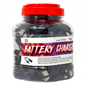 Long Corded CBD Battery Charger 50-Ct Jar 