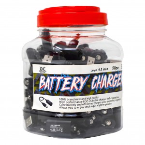 Long Corded CBD Battery Charger 50-Ct Jar 