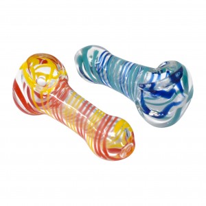 2.5" Assorted Designs High Quality Hand Pipe - (Jar of 70) - [ZD70HPJAR]